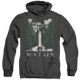 thumbnail image 1 of The Matrix Neo, Morpheus, Trinity Unisex Adult Pull-Over Heather Hoodie,Black, Large, 1 of 1