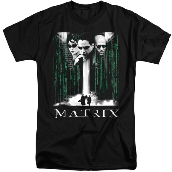 The Matrix Neo, Morpheus, Trinity Unisex Adult Tall T Shirt,Black, 3X-Large