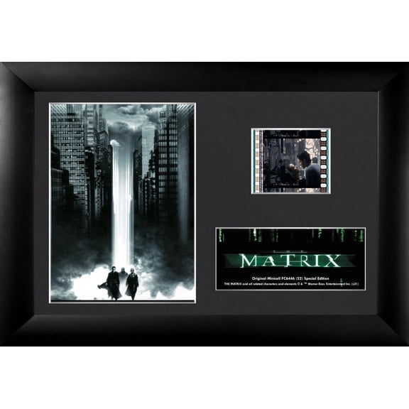 The Matrix (Neo, Trinity, & Morpheus) Minicell FilmCells Framed Desktop Presentation USFC6446
