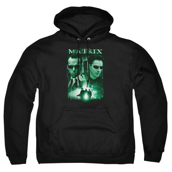 The Matrix Neo Vs. Smith Adult Pull-Over Hoodie, Black, 3X Large