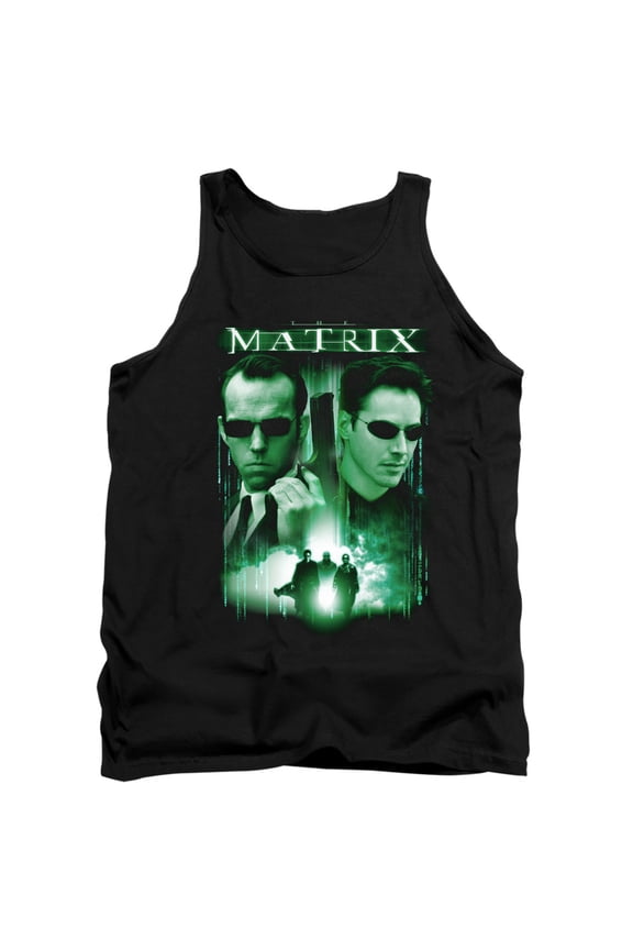 The Matrix Neo vs. Smith Unisex Adult Tank Top,Black, Large