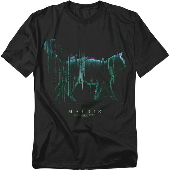 The Matrix (2021) T-Shirt Glitch Cat Unisex Graphic Tee For Men & Women