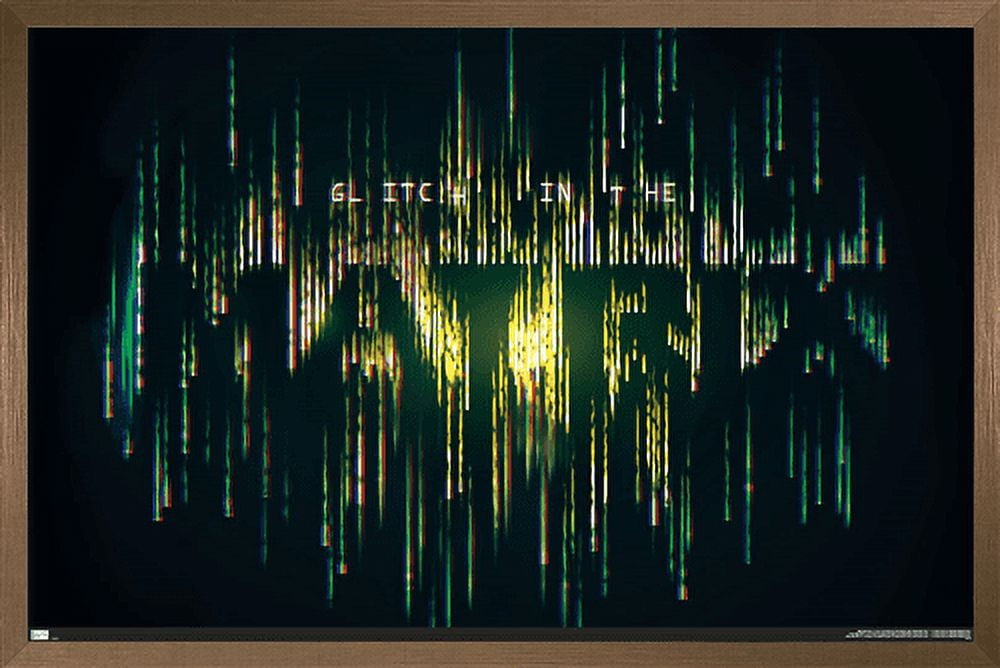 The Matrix: Resurrections - Glitch in the Matrix Wall Poster, 22.375" x 34", Framed