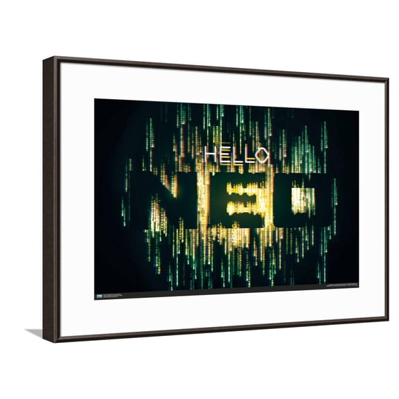 The Matrix: Resurrections - Hello Neo Canvas Wall Poster, 14.725" x 22.375"