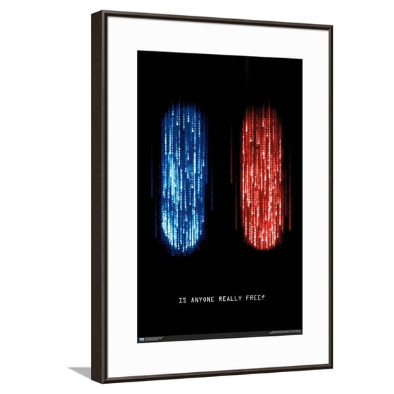 The Matrix: Resurrections - Is Anyone Really Free Canvas Wall Poster, 14.725" x 22.375"