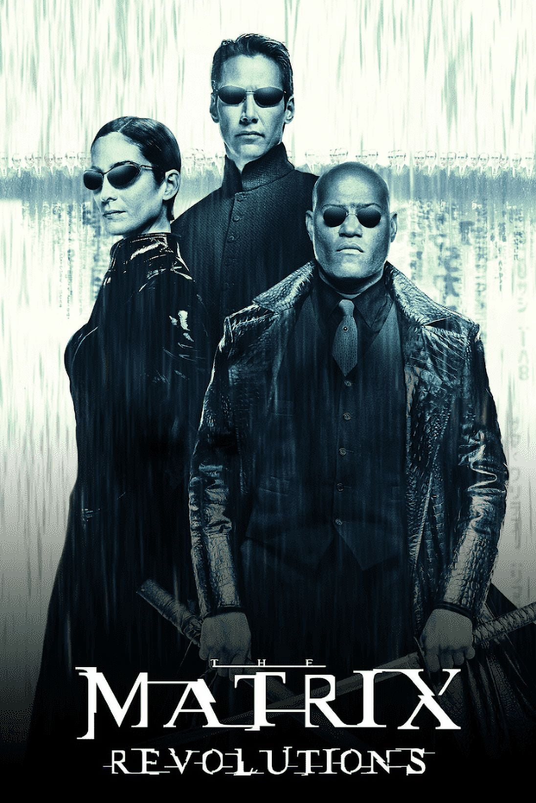 Matrix Movie Text The Matrix Revolutions 2003 Movie Poster 24x36 Keanu Reeves Sci-Fi ...