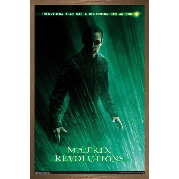 The Matrix Revolutions - One Sheet Wall Poster, 14.725" x 22.375", Framed