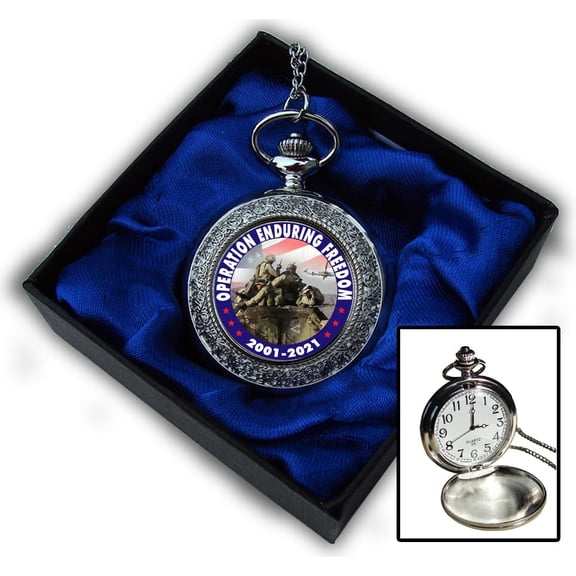 The Matthew Mint Operation Enduring Freedom Half Dollar Pocket Watch