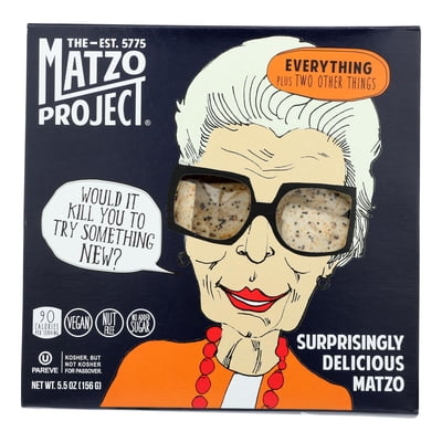 The Matzo Project Everything Matzo Flats, Kosher (Not Kosher for Passover), Vegan, Nut-Free, No Added Sugar, No Trans Fat, Nothing Artificial, 5.5 oz