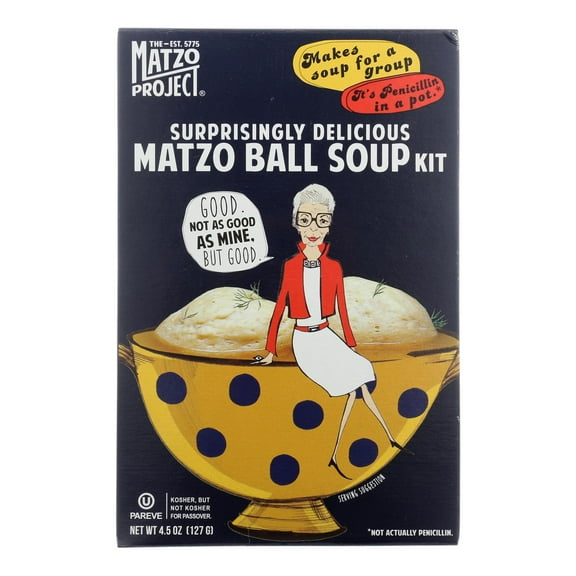 The Matzo Project Matzo Ball Soup Kit, Vegetarian, Kosher (Not Kosher for Passover), Low-Fat, No-MSG, No Trans Fat, Nothing Artificial, 4.5 oz
