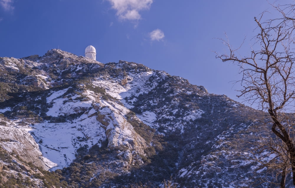 The Mayall Observatory atop Kitt Peak near Tucson Arizona Canvas Art - John DavisStocktrek Images (35 x 23)
