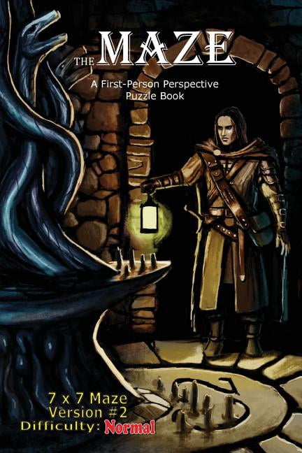 The Maze: A First-Person Perspective Puzzle Book Normal 7x7 Version 2 Paperback 154541422X 9781545414224 Brad Hough