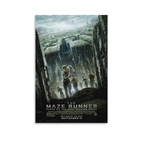 The Maze Runner Classic Movie Poster Poster Decorative Painting Canvas Wall Art Living Room Posters Bedroom Painting 12x18inch(30x45cm)