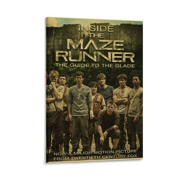 The Maze Runner Poster Movie Wall Art Poster Scroll Canvas Painting Picture Living Room Decor Home 12x18inch(30x45cm)