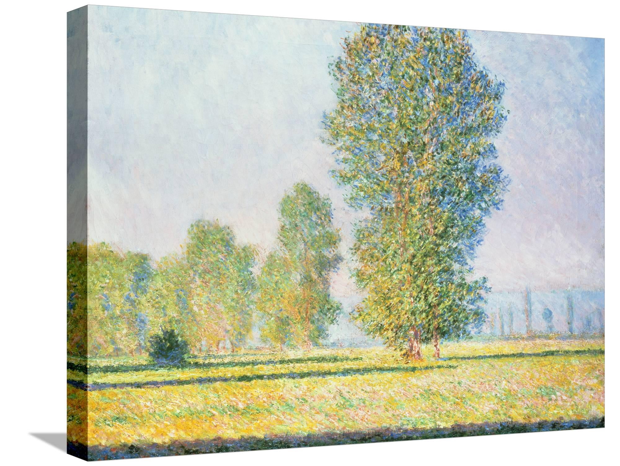 Art.com The Meadow of Limetz, 1888 by Claude Monet Stretched Canvas ...