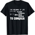 thumbnail image 1 of The Meaning Of Life Conquer Tee T-Shirt, 1 of 3