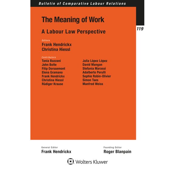 The Meaning of Work: A Labour Law Perspective, (Paperback)