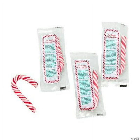 The Meaning of the Candy Cane Religious Candy, 40 Per Pack, Each Candy Individually Wrapped with Message