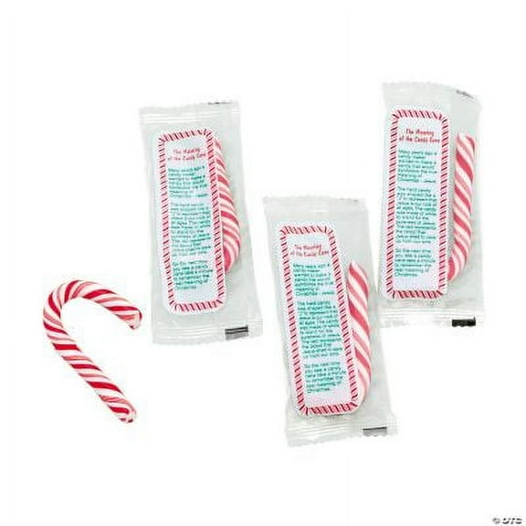 The Meaning of the Candy Cane Religious Candy, 40 Per Pack, Each Candy Individually Wrapped with Message