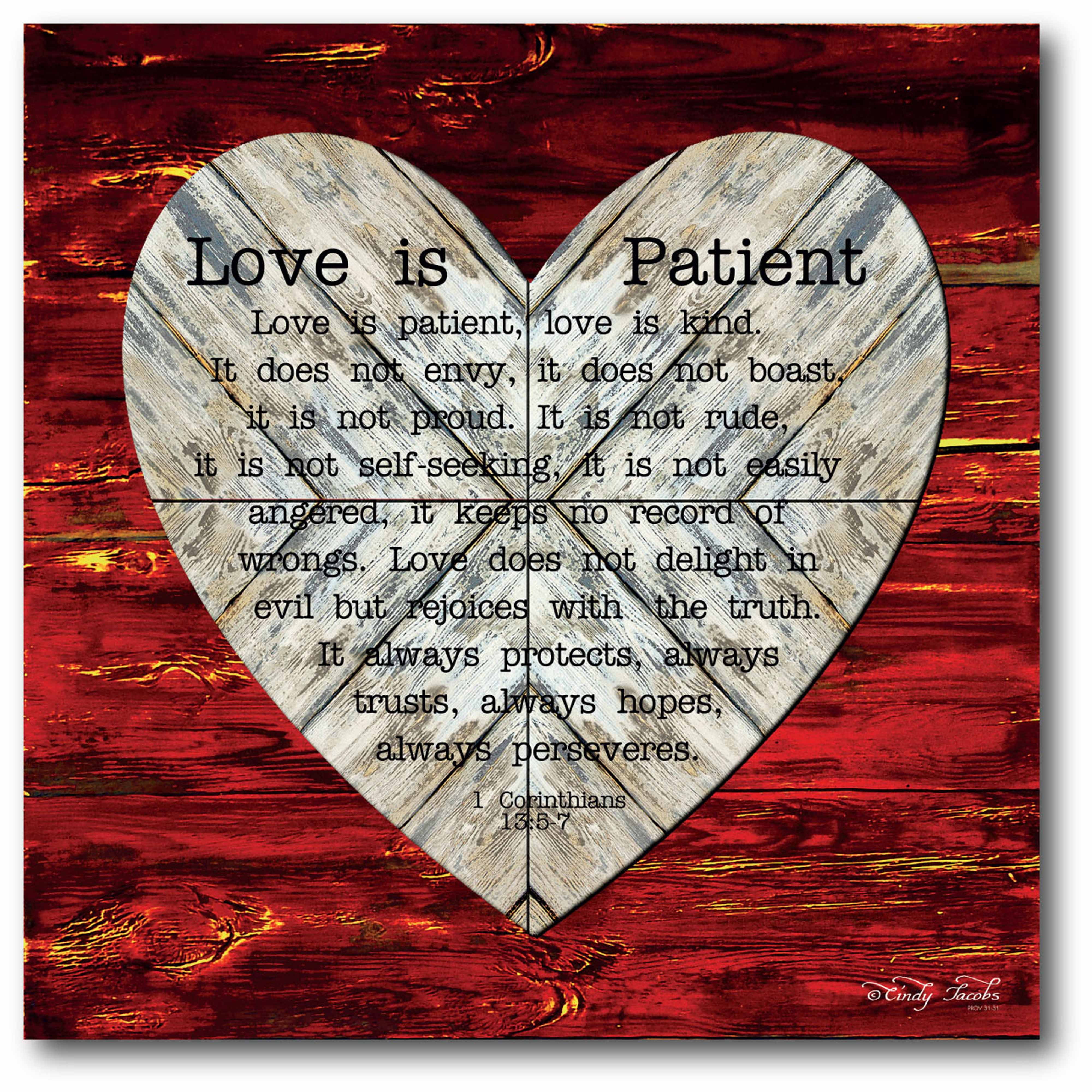 The Measure of Love Gallery-Wrapped Canvas Wall Art, 16x16