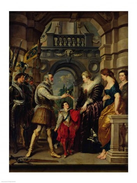 The Medici Cycle Henri IV Canvas Art - Peter Paul Rubens (18 x 24)