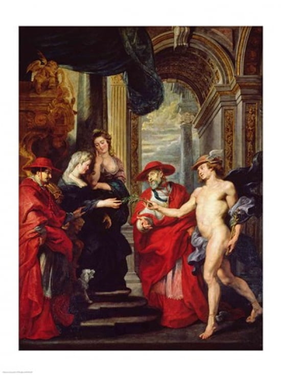 The Medici Cycle The Treaty of Angouleme 30 April 1619 Canvas Art - Peter Paul Rubens (18 x 24)