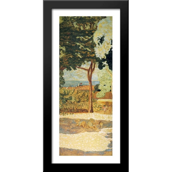 The Mediterranean (centre of triptych) 18x40 Large Black Wood Framed Print Art by Pierre Bonnard