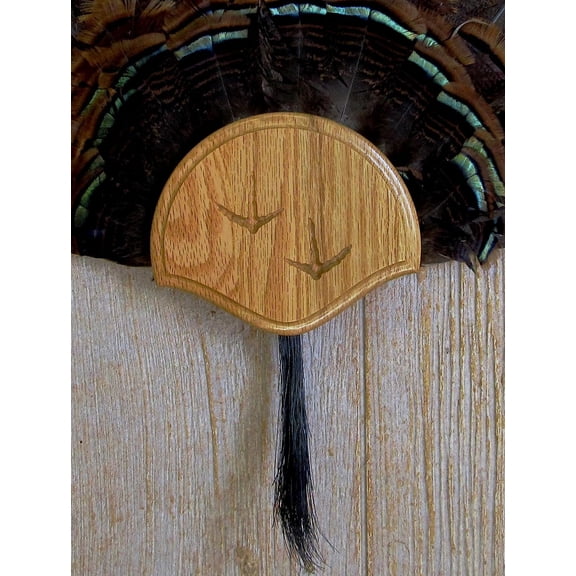 The Medium Oak Carved Turkey Mounting Kit -01