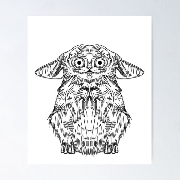 The Meep Poster Wall Art, Modern Wall Decor For Living Room Bedroom, 8x12 UNFRAMED