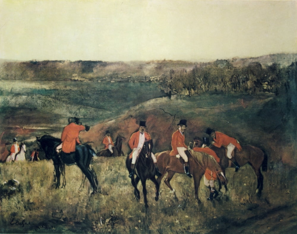 The Meet c1864 Canvas Art - Edgar Degas (18 x 24)