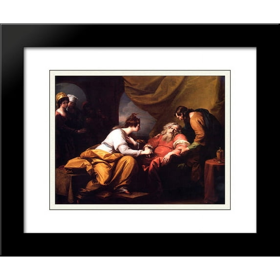 The Meeting of Lear and Cordelia 20x24 Framed Art Print by Benjamin West