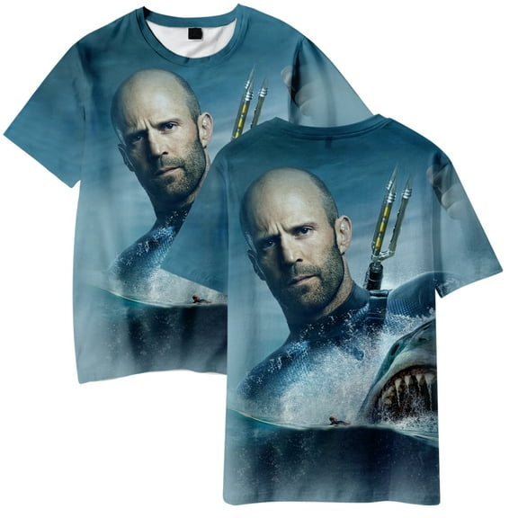 The Meg 2: The Trench 3D Short Sleeve T-shirts Women Man Casual O-neck Movie Streetwear Fashion Unisex