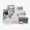 thumbnail image 1 of The Mega Dorm Essentials Value Pack in Dina, 49-Piece College Dorm Bedding Twin XL Bedding, 100% Cotton Towels, Bonus Trunk, Storage, Decor and More by Dawn, 1 of 11