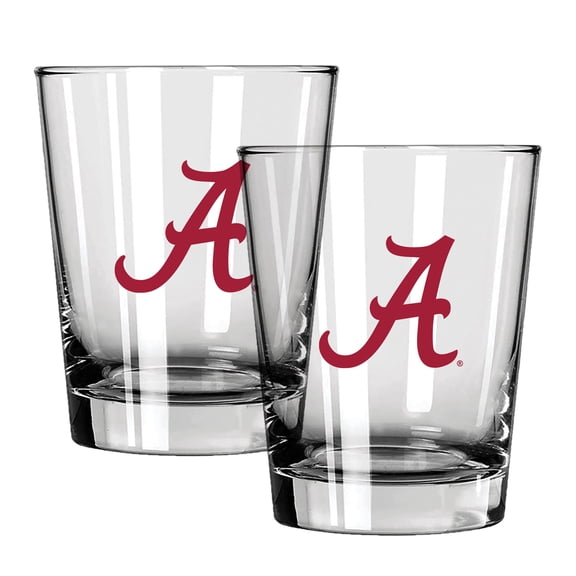 The Memory Company Alabama Crimson Tide 15oz. Two-Pack Rocks Glass Gift Set