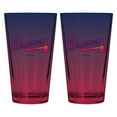 thumbnail image 1 of The Memory Company Atlanta Braves Two-Pack 16oz. Ombre Pint Glass Set, 1 of 1