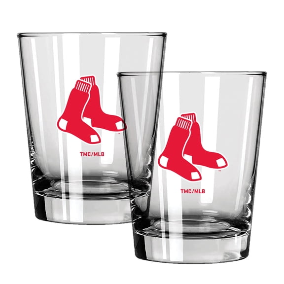 The Memory Company Boston Red Sox 15oz. Two-Pack Rocks Glass Gift Set