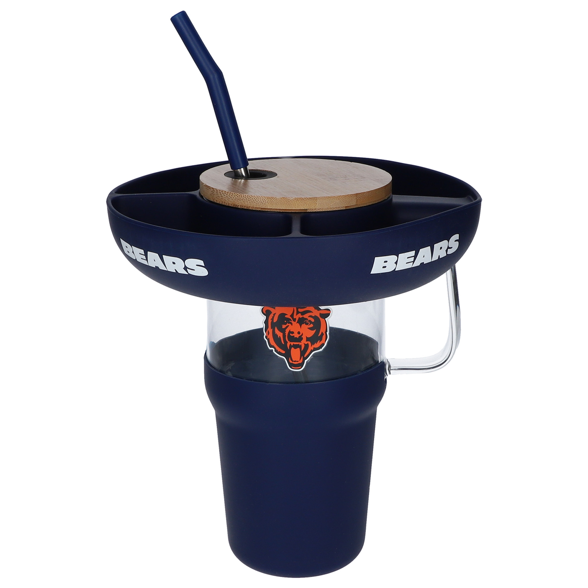 The Memory Company Chicago Bears 40oz. Glass Tumbler with Silicone ...