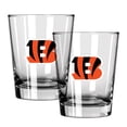 thumbnail image 1 of The Memory Company Cincinnati Bengals 15oz. Two-Pack Rocks Glass Gift Set, 1 of 1