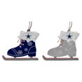 thumbnail image 1 of The Memory Company Dallas Cowboys Two-Pack Ice Skate Ornament Set, 1 of 1