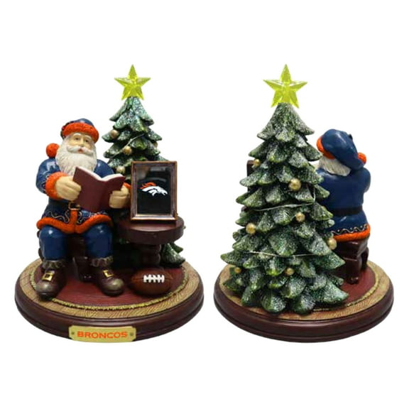 The Memory Company Denver Broncos Christmas Story Santa Figurine