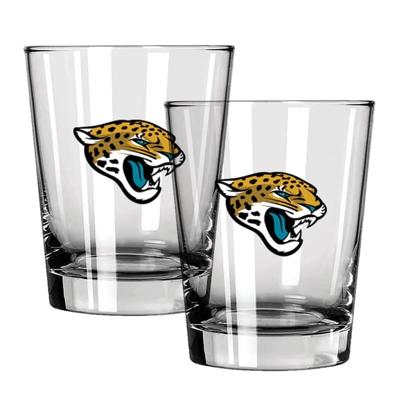 The Memory Company Jacksonville Jaguars 15oz. Two-Pack Rocks Glass Gift Set