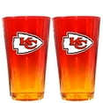 thumbnail image 1 of The Memory Company Kansas City Chiefs Two-Pack 16oz. Ombre Pint Glass Set, 1 of 1