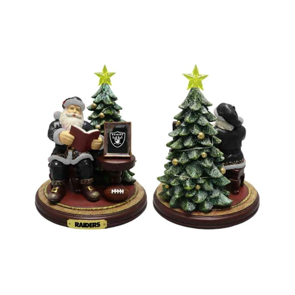 The Memory Company Las Vegas Raiders Christmas Story Santa Figurine