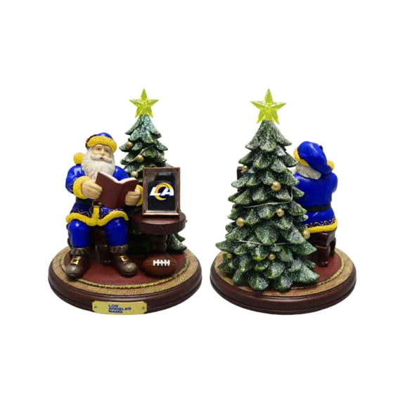 The Memory Company Los Angeles Rams Christmas Story Santa Figurine