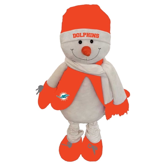 The Memory Company Miami Dolphins 17" Frosty Snowman Mascot