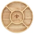 thumbnail image 1 of The Memory Company New Orleans Saints Wood Chip & Dip Serving Tray, 1 of 1