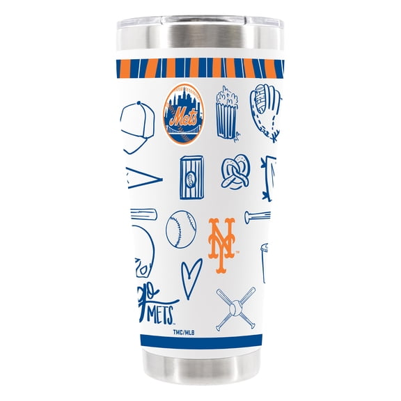 The Memory Company New York Mets 30oz Stainless Steel Sketchpad Tumbler