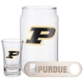 thumbnail image 1 of The Memory Company Purdue Boilermakers Three-Pack Beer Glass, 2oz. Shot Glass & Bottle Opener Set, 1 of 1