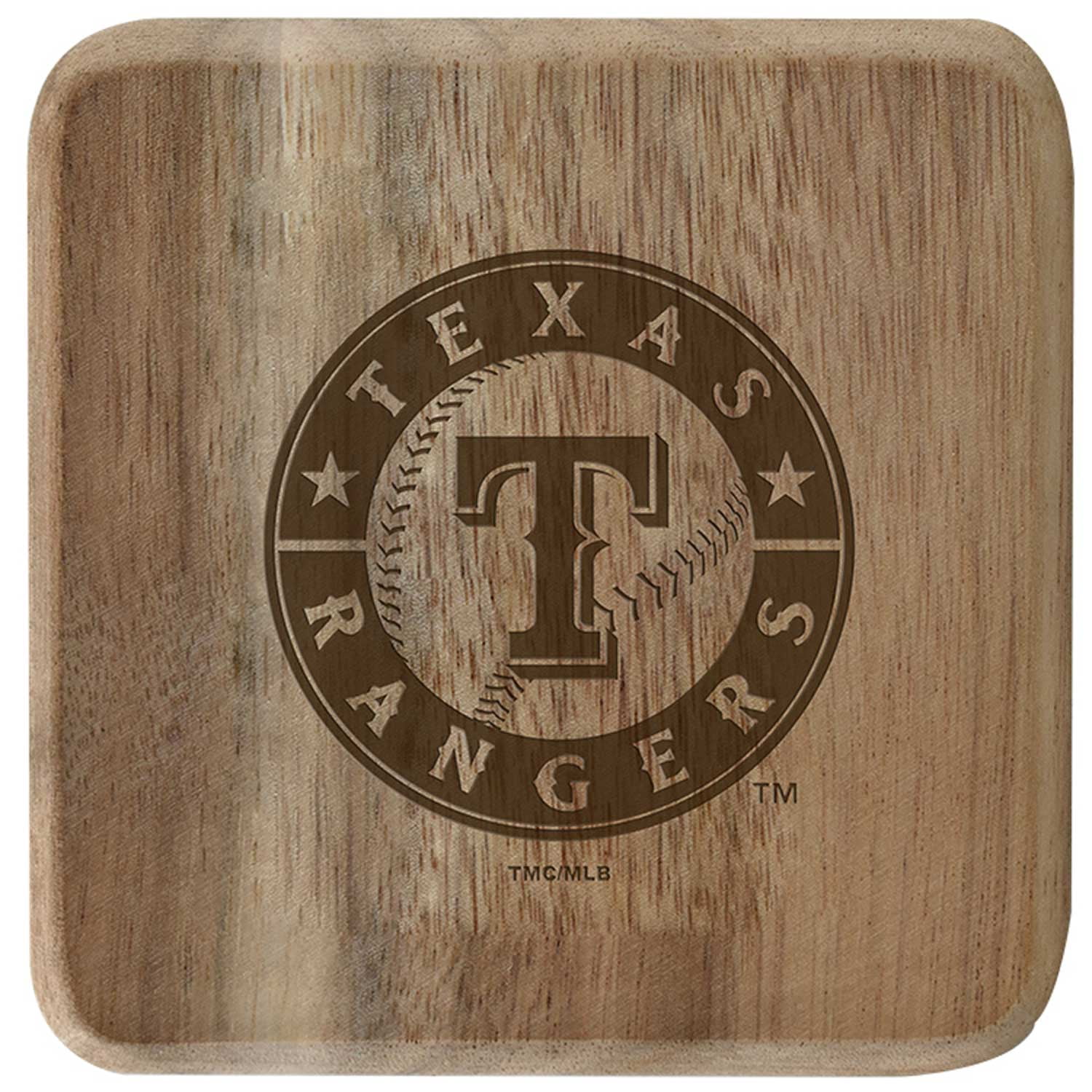 The Memory Company Texas Rangers 6-Pack Acacia Wood Coaster Set ...