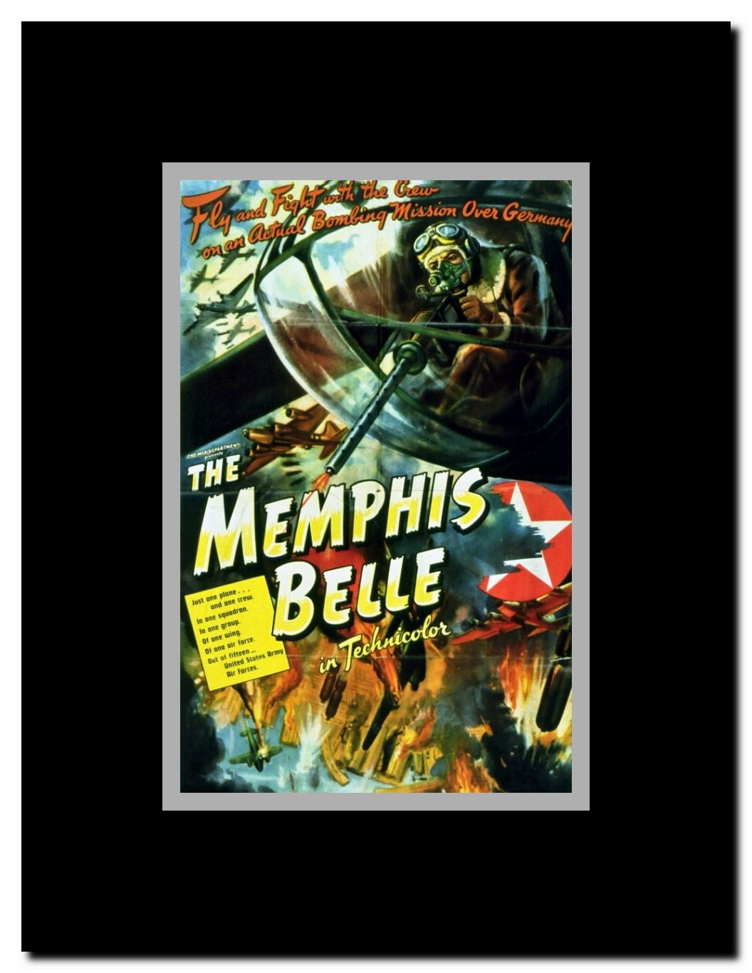 The Memphis Belle: A Story of a Flying Fortress Framed Movie Poster